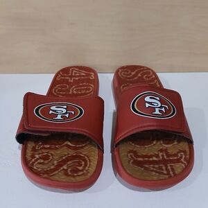 49ers Red Slides. Size 7-8